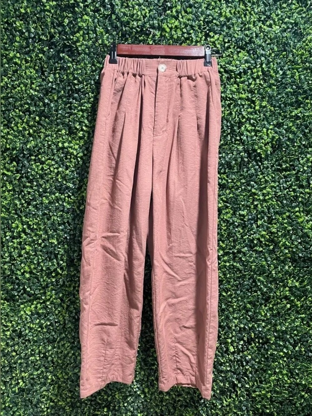 DAZY High Waist Wide Leg Pants - Rose Brown - Size Medium